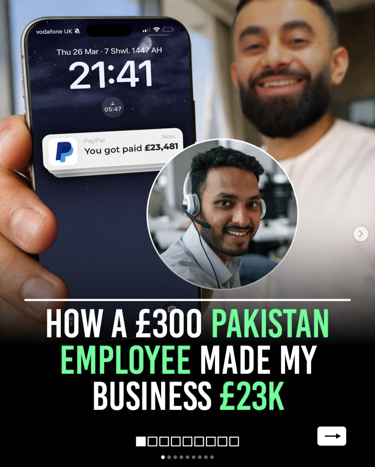 Carousel: How a £300 Pakistan employee made my business £23k